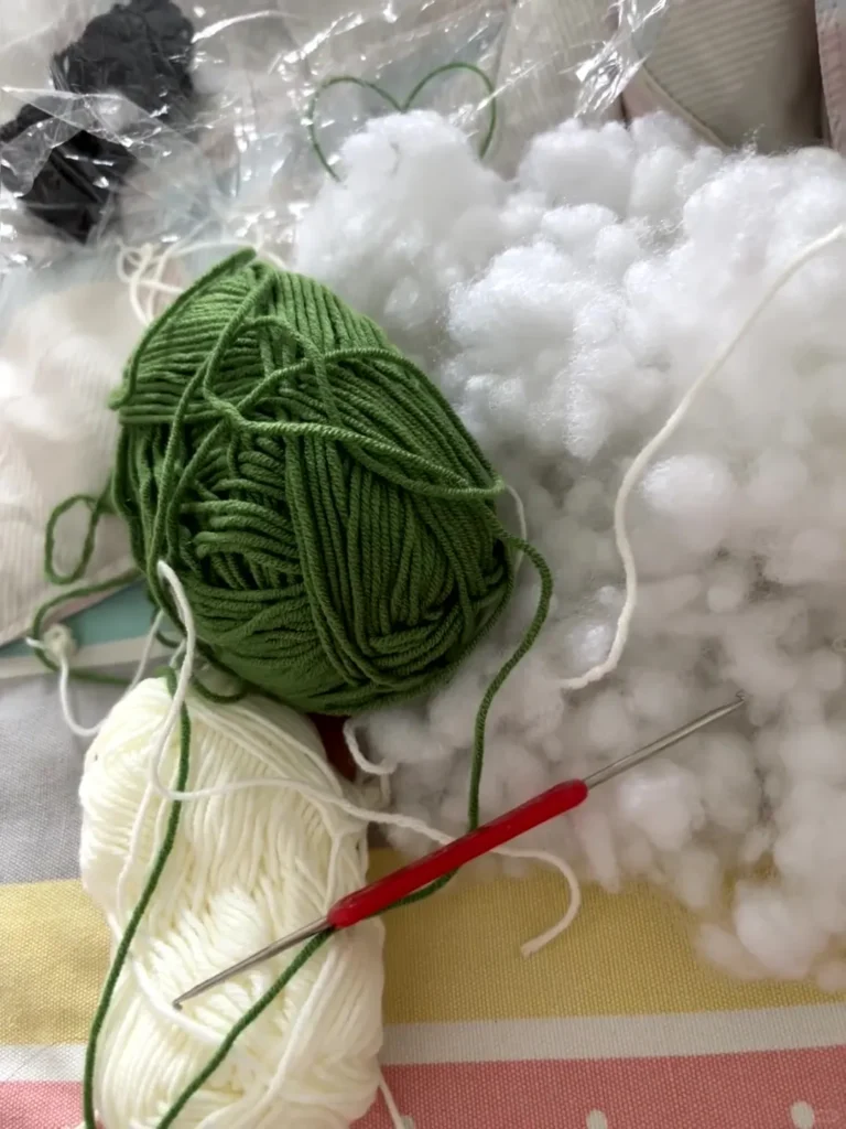 Crochet Kits for Beginners: What Actually Helped Me Start 1 amigurumi crochet kit supplies with yarn and polyester stuffing for beginners