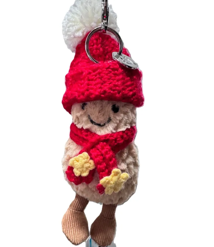 Easiest Mini Crochet Scarf for Beginners (Finish in 30 Minutes) 4 Mini Crochet Scarf on Small Doll Keychain