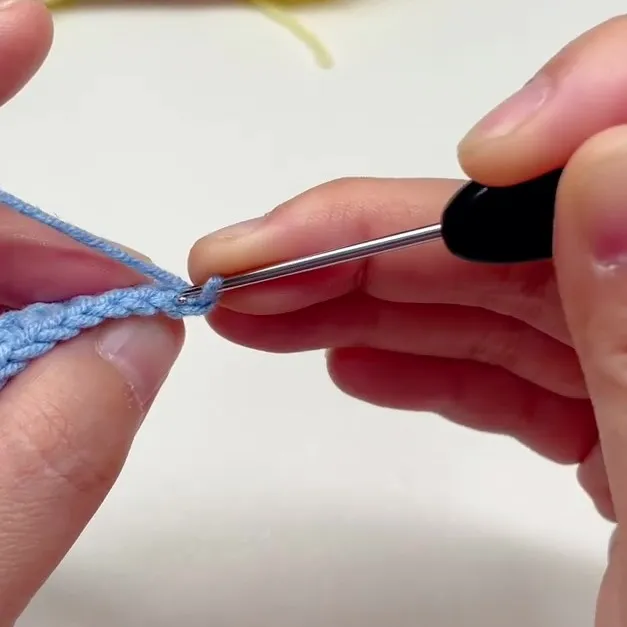 Row 3 Single Crochet in the Back Loop Only Row 3 Single Crochet in the Back Loop Only