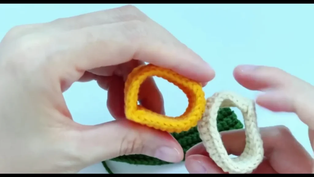 How to Crochet a Mini Volleyball Keychain (Easy Pattern) 2 Crochet Strip