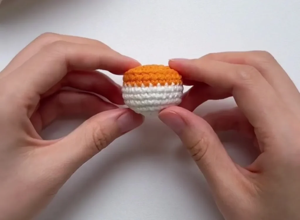 How to Crochet a Mini Shuttlecock Keychain (Easy Beginner Pattern) 3 Shuttlecock Base