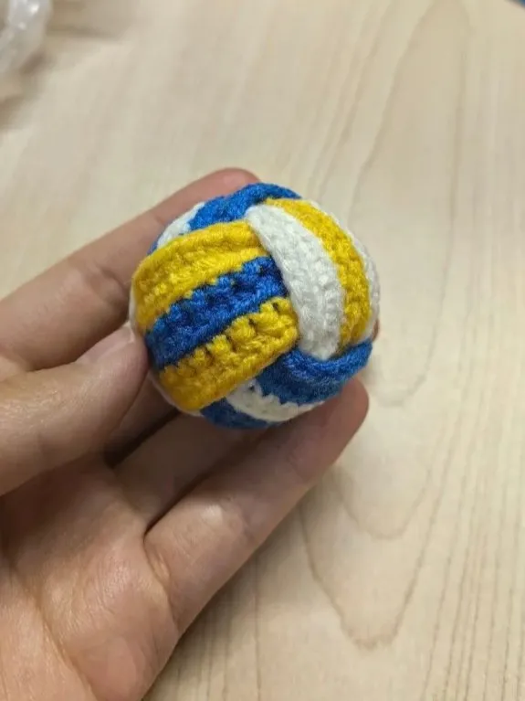 How to Crochet a Mini Volleyball Keychain (Easy Pattern) 4 Why does my volleyball look strange
