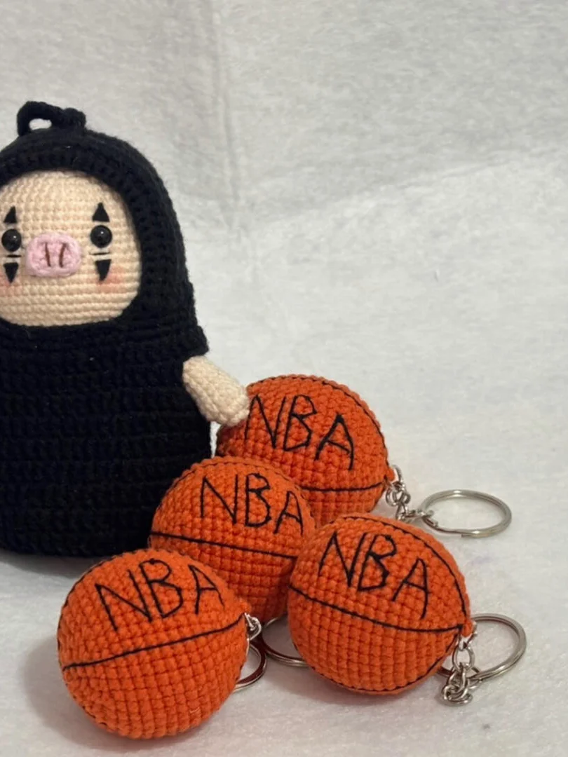 Mini Crochet Basketball Keychain Pattern for Beginners Mini Crochet Basketball Keychain Pattern for Beginners