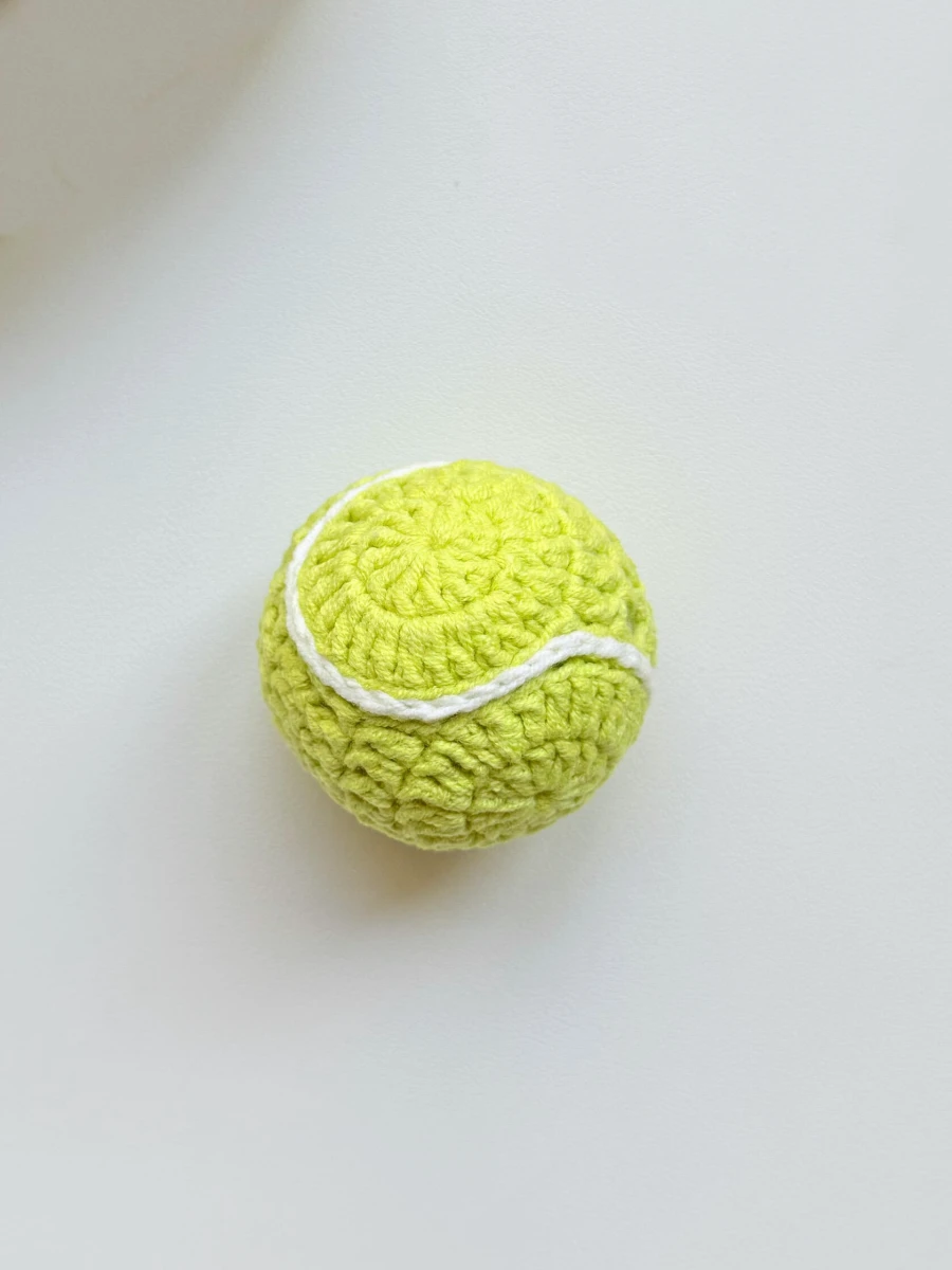 Mini Crochet Tennis Ball Pattern Two Panels Make the Shape Mini Crochet Tennis Ball Pattern: Two Panels Make the Shape